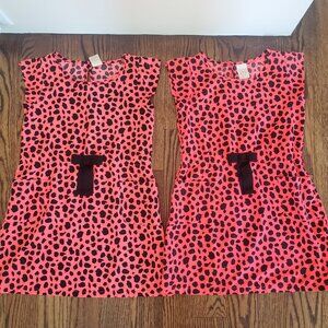 Matching Cheetah Print Dresses (Kid Size 7/8)